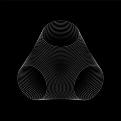 Triangle geometric wave conceptual abstract vector background