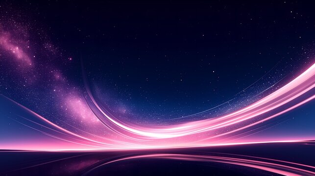 Wallpaper background illustration poster in light and shadow, abstract lustrous hair, Korean KPop style, purple, pink and black