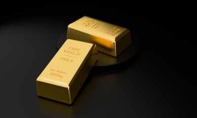 gold bars on black
