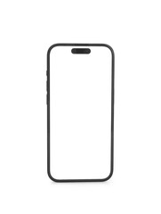 Modern mobile phone isolated on white background