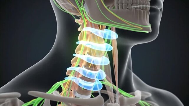 Cervical Spine Anatomy 3D Animation: Visualizing Neck Pain