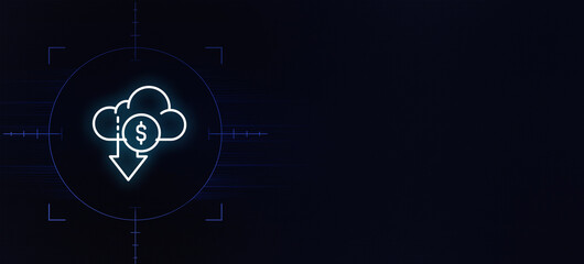 Obraz premium Cloud Cost Management and Optimization Concept