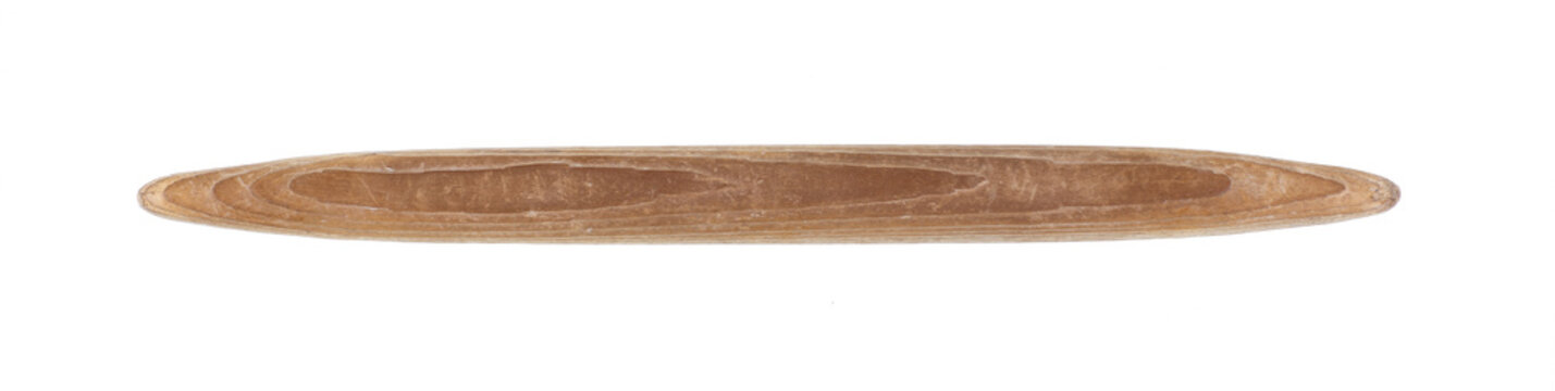 wooden sharp stake stick isolated on white background