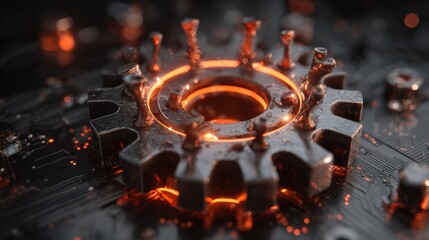 Lock Icon Transforms Into a Virus Symbol, Illustrating Cyber Vulnerabilities in Digital Security