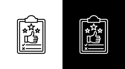 Rate With Icon Set Design