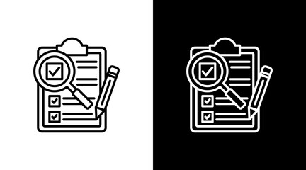 Checklist With Icon Set Design