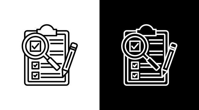 Checklist With Icon Set Design