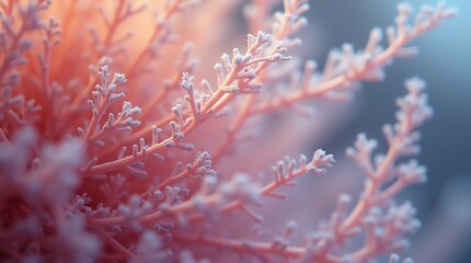 Coral branch structure closeup