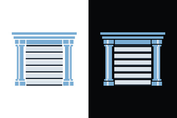 Minimalist Window Blinds Illustration