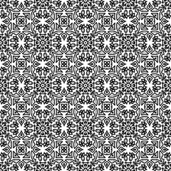 Hand Drawn Line Art Ornamental Tile Design