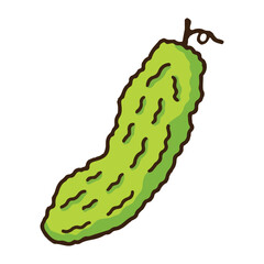 colored bitter melon icon