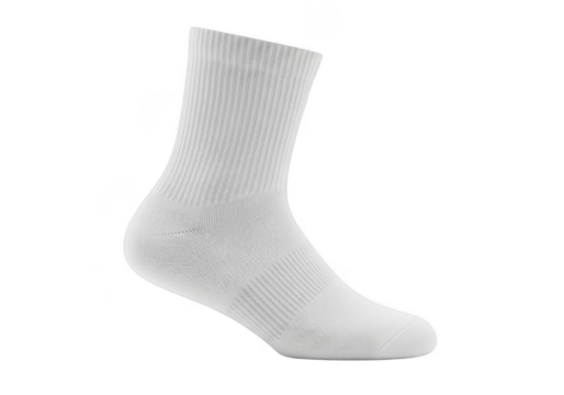 A white sock isolated on transparent background