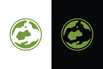 Illustration simple green earth