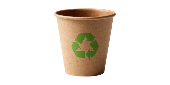 Recycle bin isolated on a white background