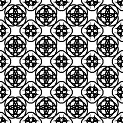 Hand Drawn Line Art Ornamental Tile Design