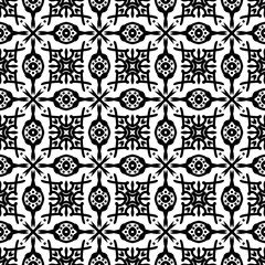 Hand Drawn Line Art Ornamental Tile Design