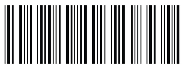 Barcode illustration a series of vertical lines of varying widths for product identification and inventory management EPS vector