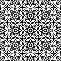 Hand Drawn Line Art Ornamental Tile Design