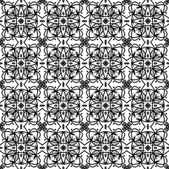 Obraz premium Hand Drawn Line Art Ornamental Tile Design