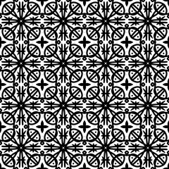 Fototapeta premium Hand Drawn Line Art Ornamental Tile Design