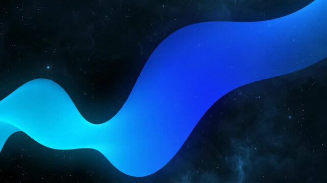 Pulsating abstract background featuring a bright neon blue gradient shape smoothly increasing and decreasing in luminosity and opacity across the frame blue, cyberpunk, smoothly