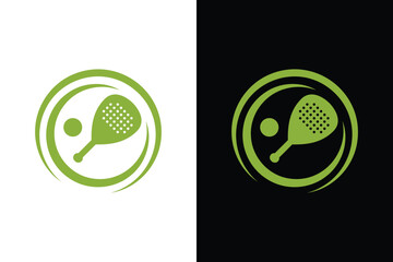 Modern Padle Tennis Sport Logo Design