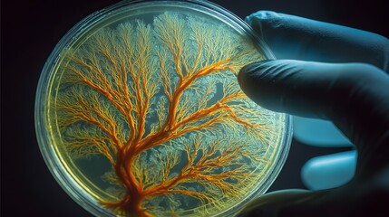 close up of a mushroom