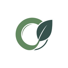 Green circular logo with a leaf representing nature and environment.