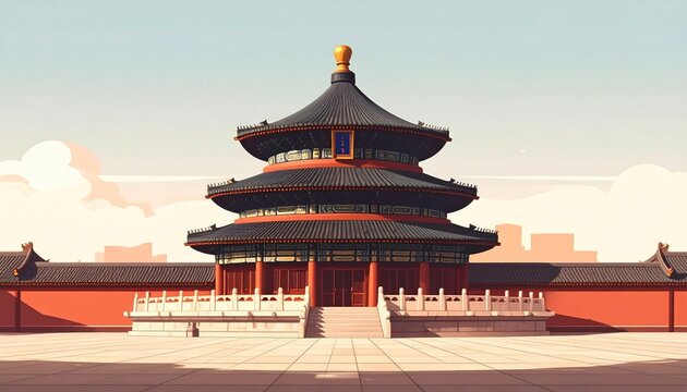 Temple of Heaven - A Majestic Architectural Marvel in Beijing.