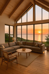 Fototapeta premium living room interior