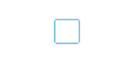 Square, Rectangle, Light Blue, Collage Rectangle, Made of Paper, Photo Frame on Transparent Background.