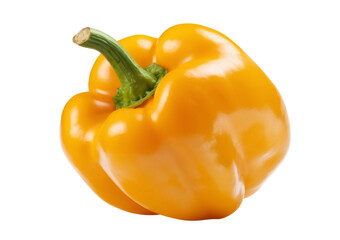 yellow bell pepper isolated on white background