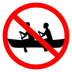 rowing boat symbol prohibited
