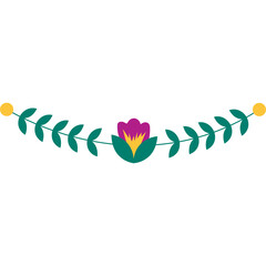 Hand Drawn Floral Element