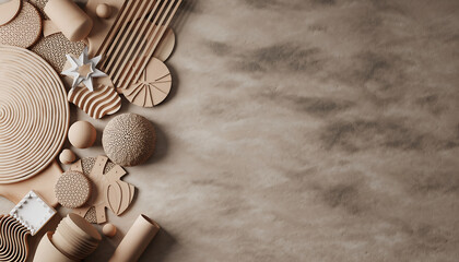 Minimalist beige geometric shapes offer unique design elements, ideal for modern branding, artistic presentations, and elegant web design projects, creating a soft aesthetic