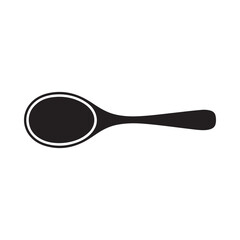 Simple silhouette of a classic spoon