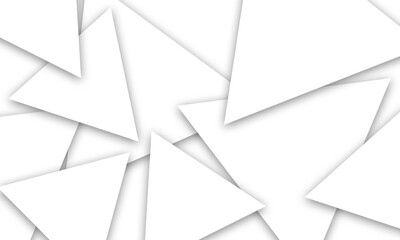 White Geometric Triangle Abstract Background