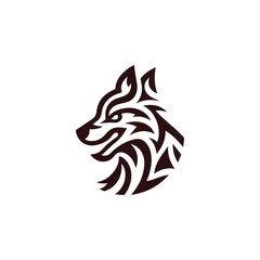 Tribal Wolf Logo
