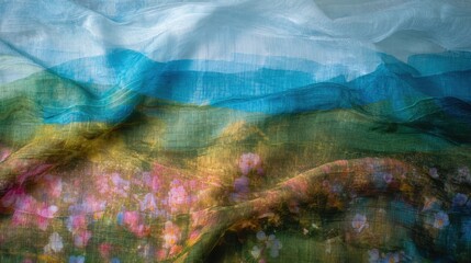 Moodboard collage with warm to neutral color transitions and modern aesthetic, Designer’s workspace surrounded by sketches, fabric swatches, and concept art, Minimal creative studio space filled with