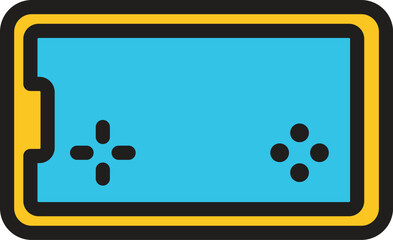 Modern gaming handheld console icon. Featuring a user-friendly design for esports enthusiasts