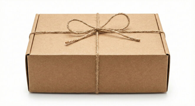 cardboard box isolated on white