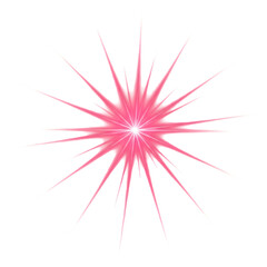 "Radiant Pink Starburst"