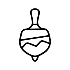 Obraz premium Whimsical Spinning Top Icon A Playful Design for Creative Projects and Web Graphics