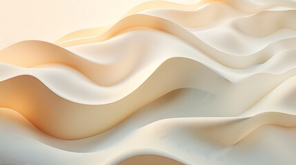 Abstract Sand Dunes Landscape with Soft Light and Gentle Waves.