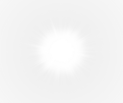 Bright White PNG Overlay with Light Burst Effect on transparent background