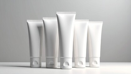 Minimal white cosmetic tubes on neutral surface
