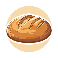 Sourdough logo vector illustration template in circle