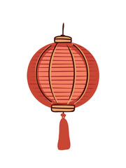 Obraz premium hanging chinese lantern bright red color decor