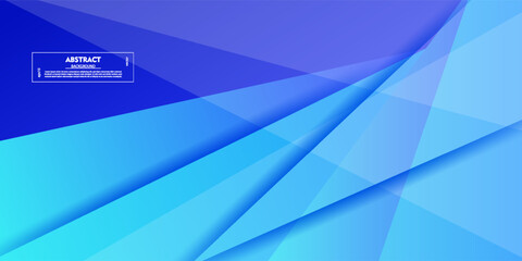 Fototapeta premium Blue gradient 3D background with square shapes and shadows. Trendy illustration with simple overlapping patterns in the background. EPS10 vector.