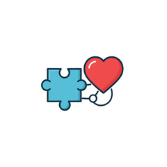Symbolic illustration representing connection, partnership, heart integration, and collaborative